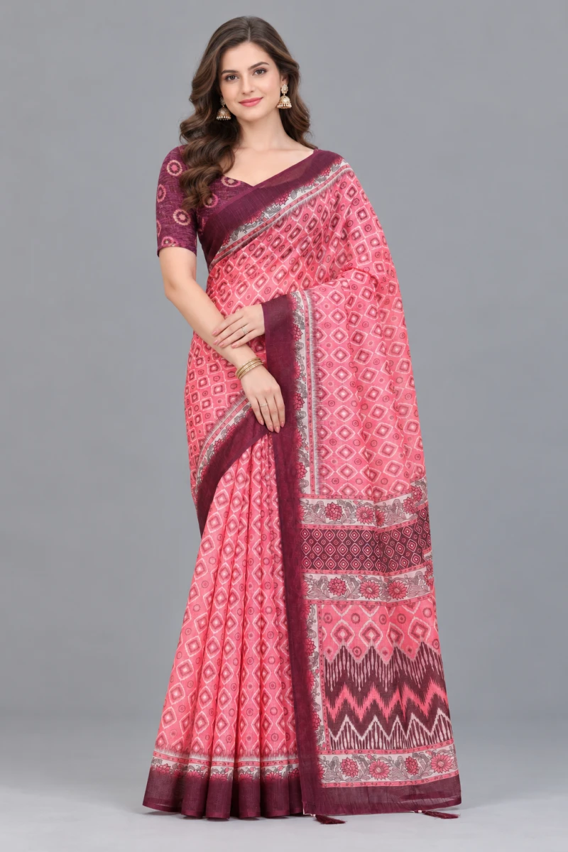 Scgt Shatika A Linen Handloom Saree Collection 7