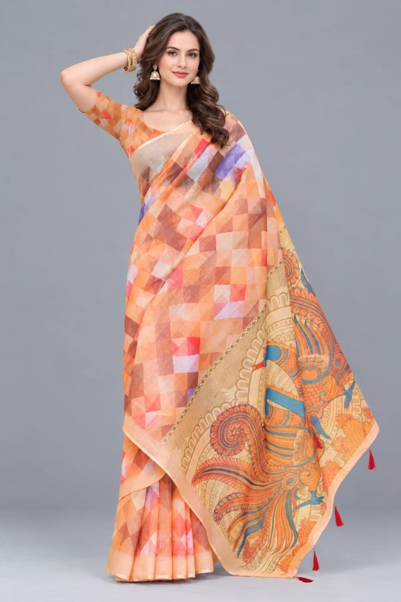 Scgt Shatika A Linen Handloom Saree Collection 8