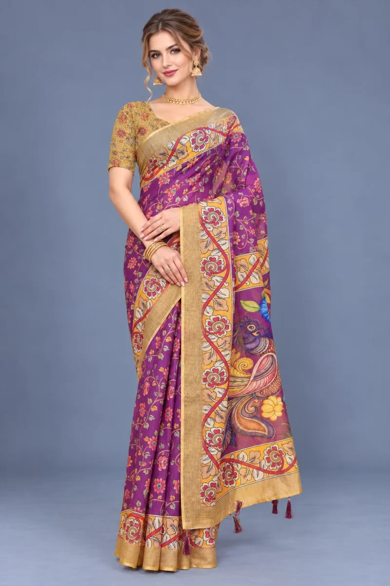 Scgt Shatika A Linen Handloom Saree Collection 9