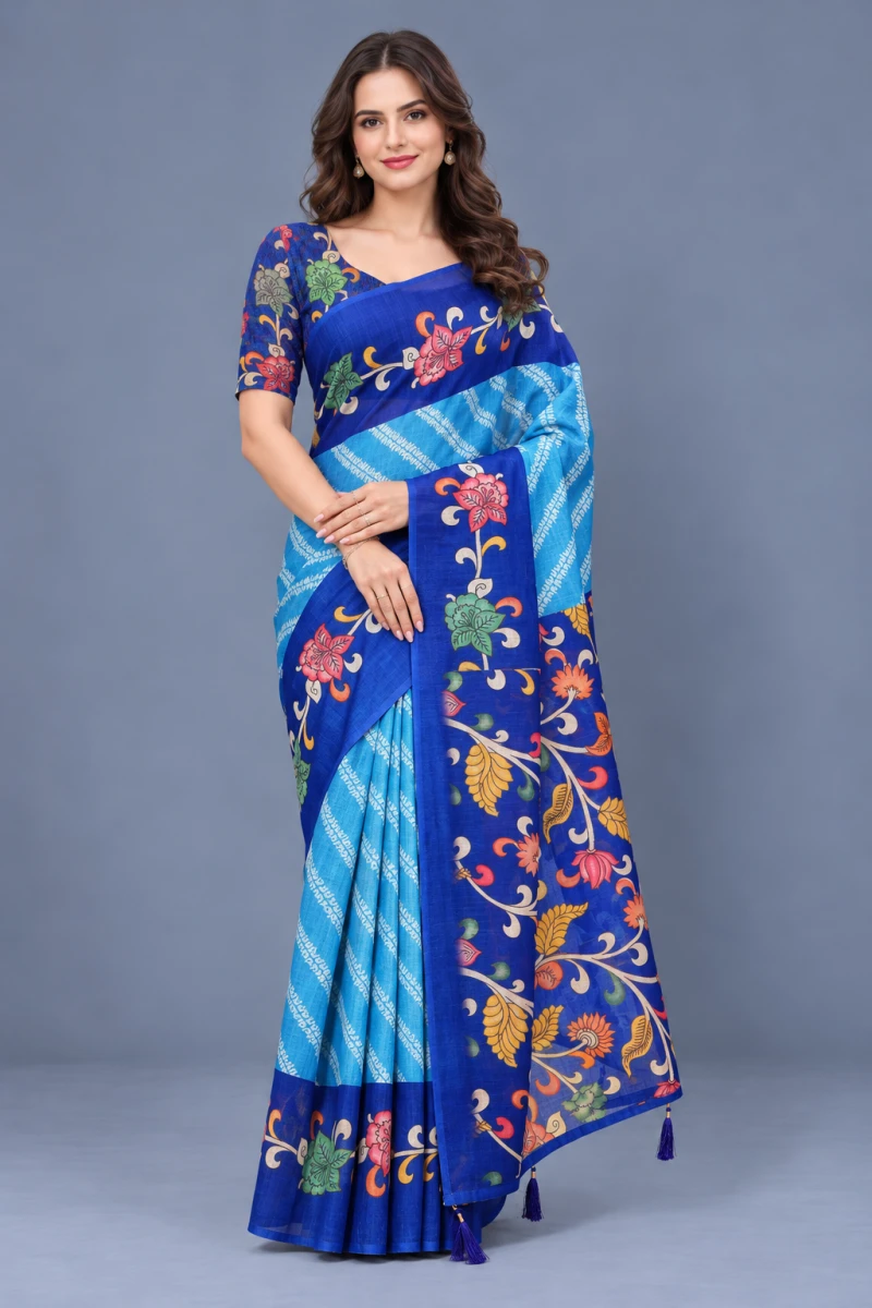 Scgt Shatika B Linen Handloom Saree Collection 10