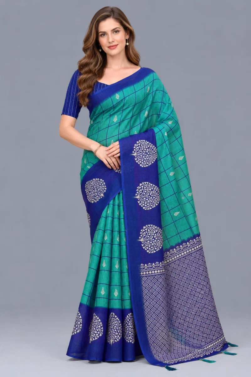 Scgt Shatika B Linen Handloom Saree Collection 8