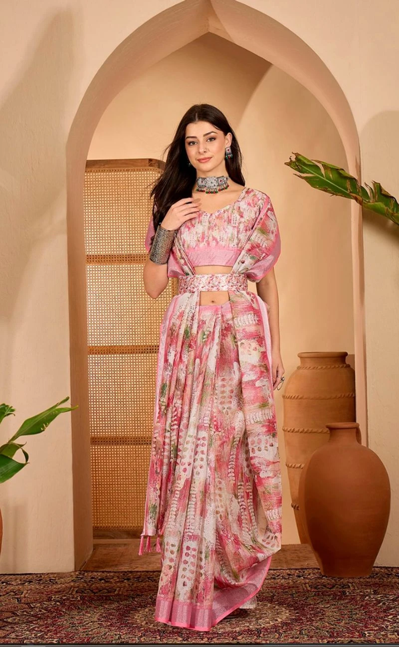 Scgt Sringar A Linen Woven Handloom Saree Collection 2