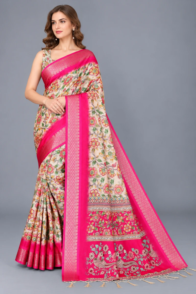 Schc Mokshali B Cotton Silk Floral Saree Collection 2