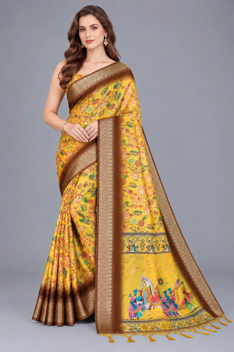 Schc Mokshali B Cotton Silk Floral Saree Collection 4