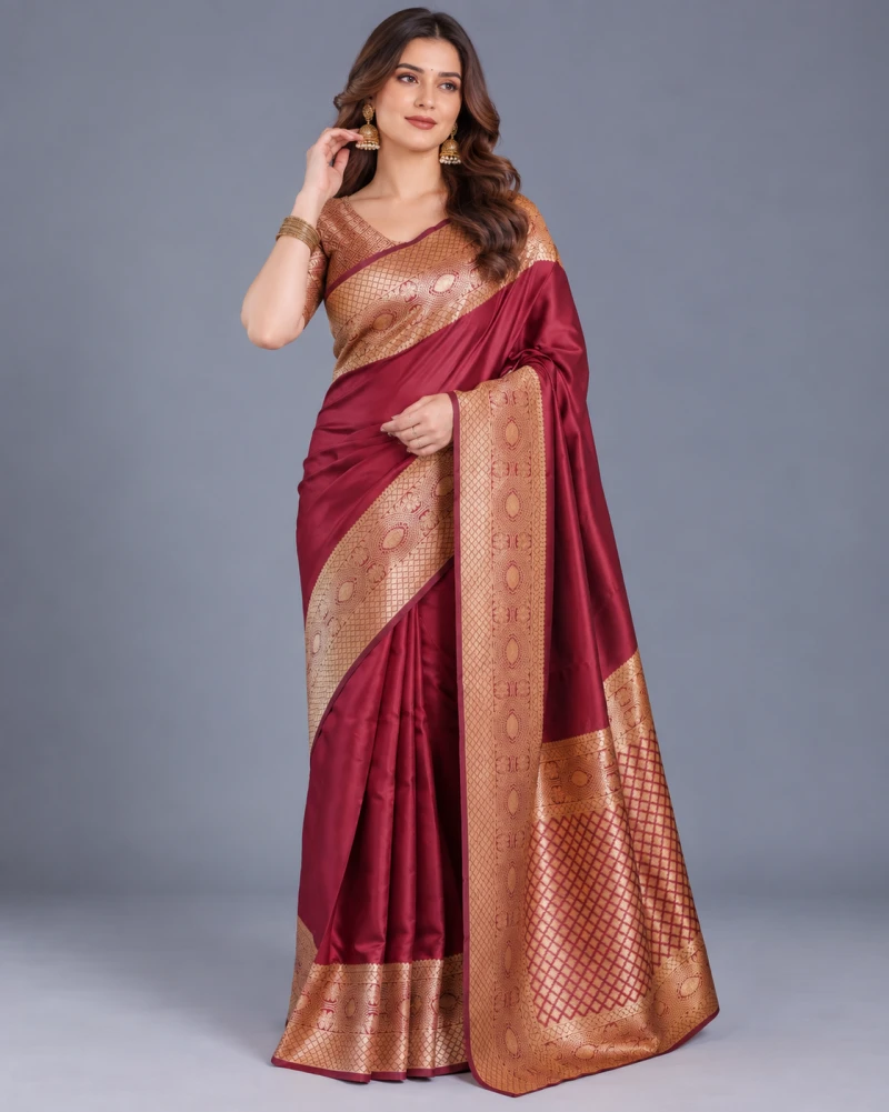 Schc Swara J Lichi Silk Banarasi Saree Collection 4