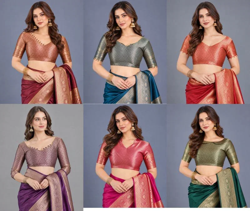 Schc Swara J Lichi Silk Banarasi Saree Collection 8