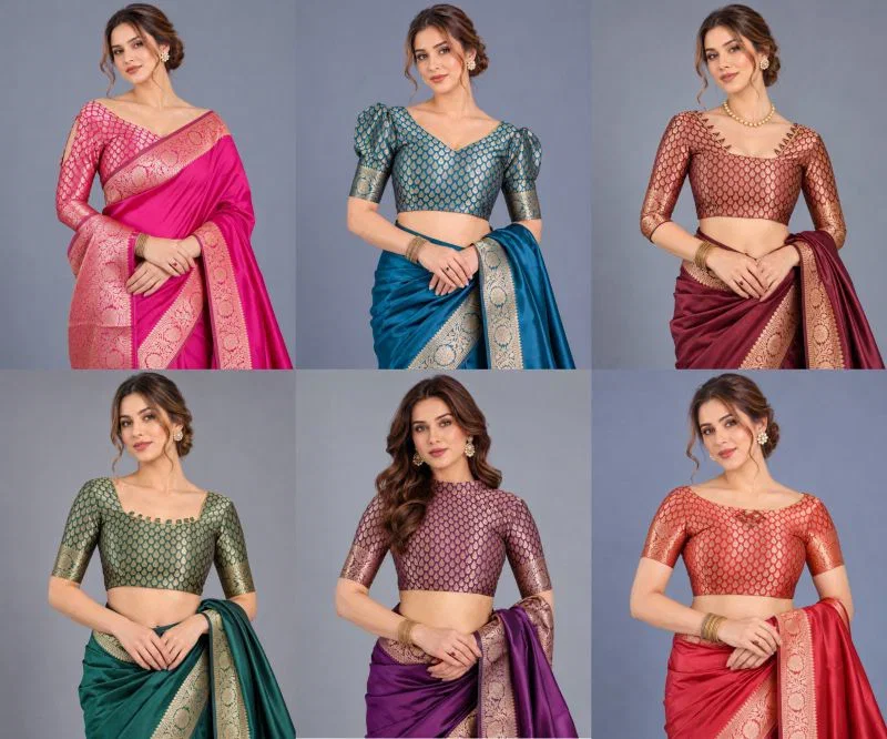 Schc Swara K Lichi Silk Festive Saree Collection 8