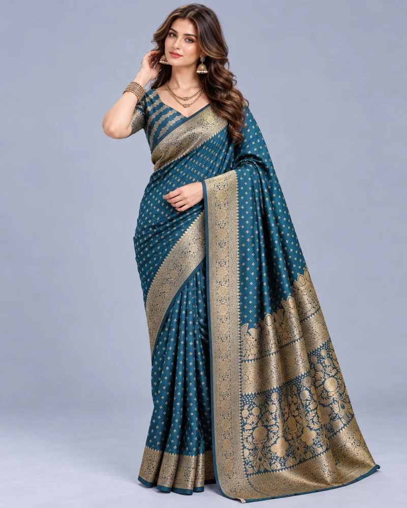 Schc Swara M Lichi Banarasi Silk Saree Collection 3