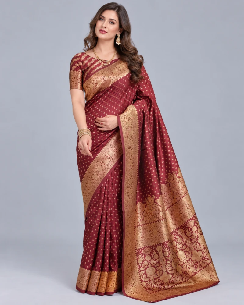 Schc Swara M Lichi Banarasi Silk Saree Collection 5