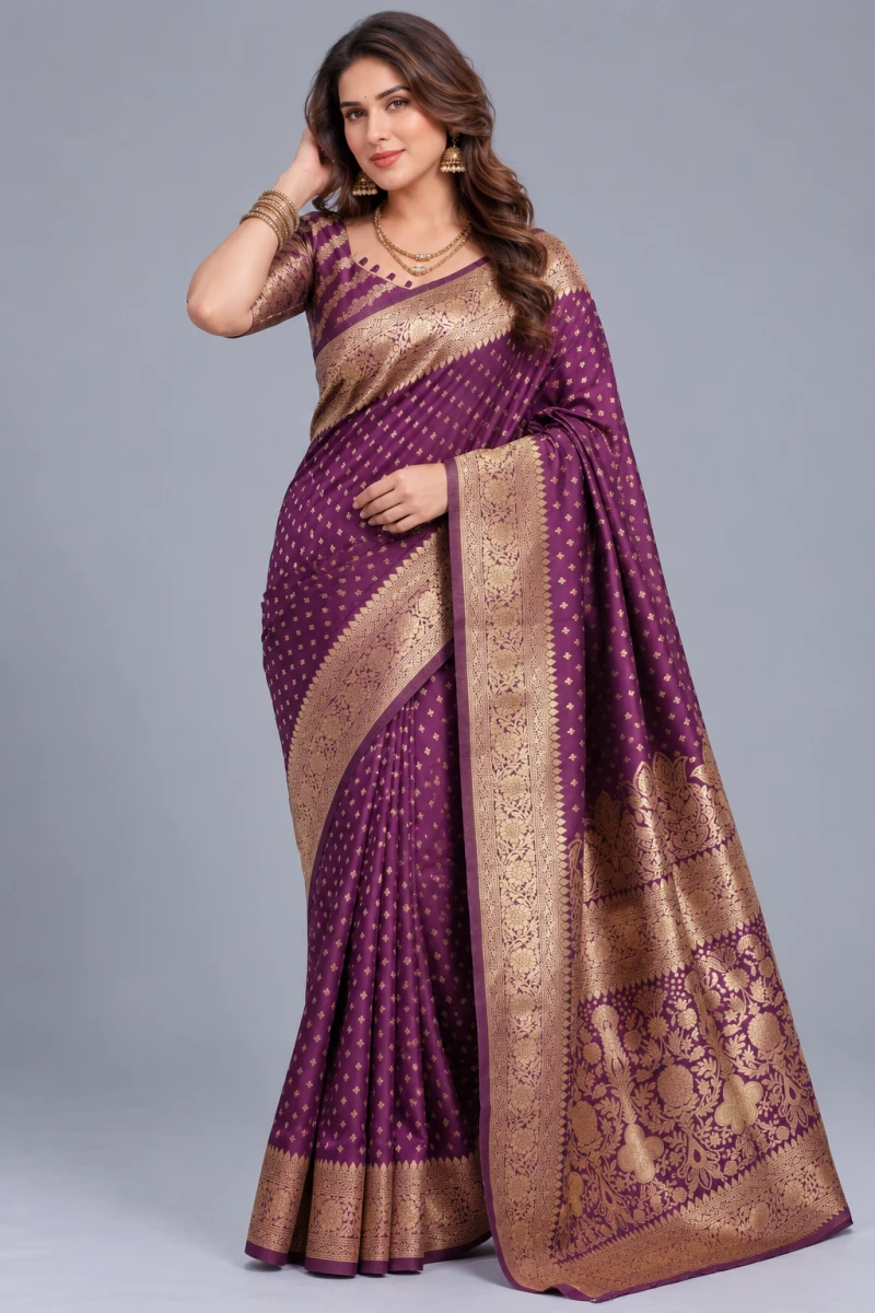 Schc Swara M Lichi Banarasi Silk Saree Collection 6