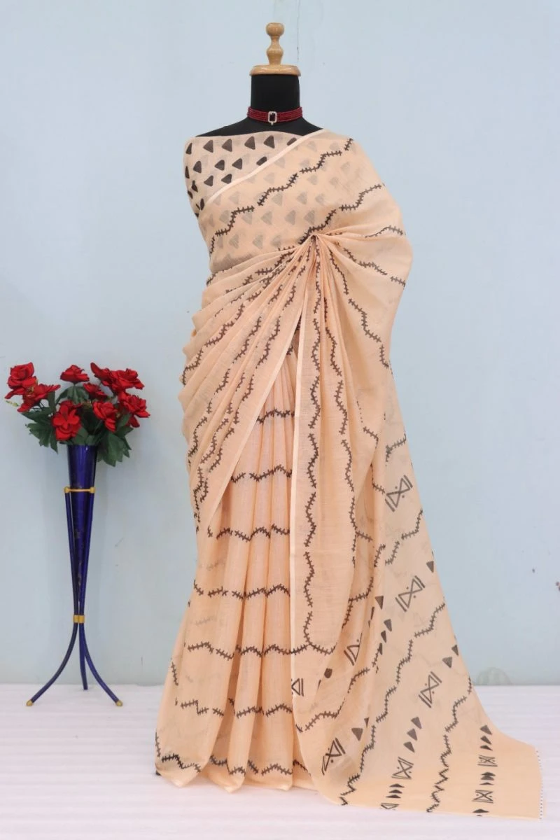 Schc Swara P Linen Handloom Office Saree Collection 3