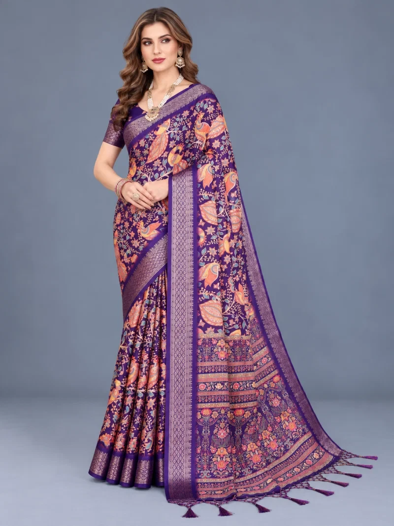 Schc Swara Q Cotton Silk Kalamkari Saree Collection 3