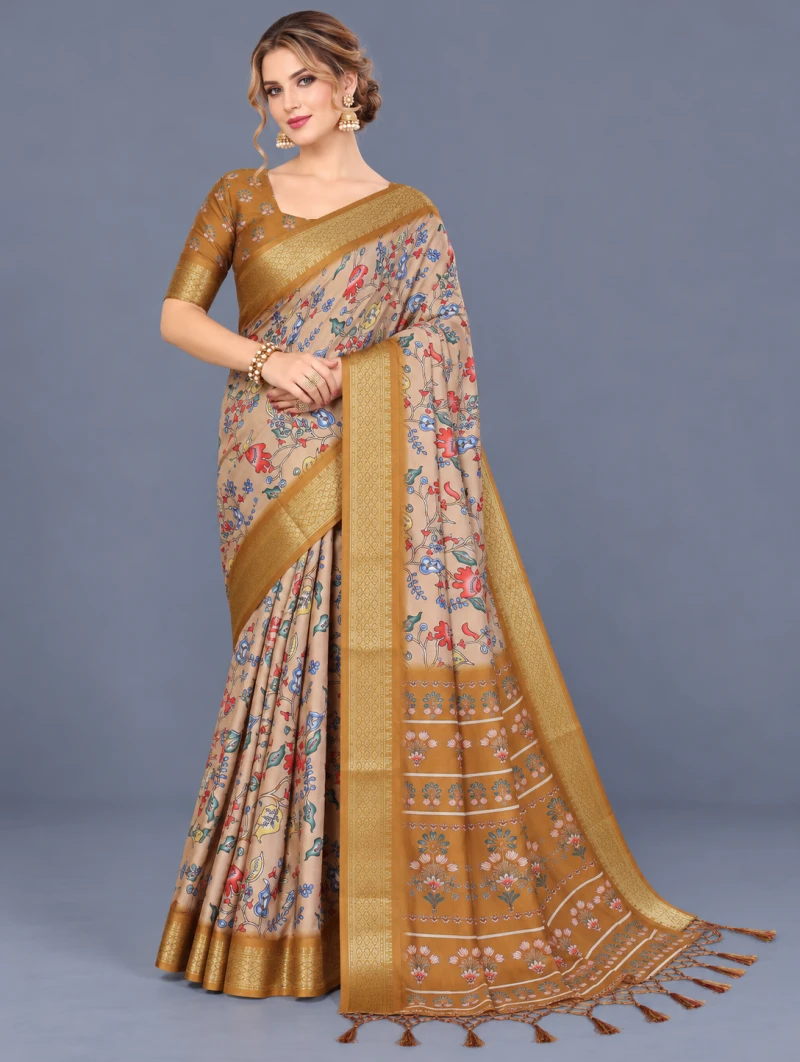 Schc Swara Q Cotton Silk Kalamkari Saree Collection 8