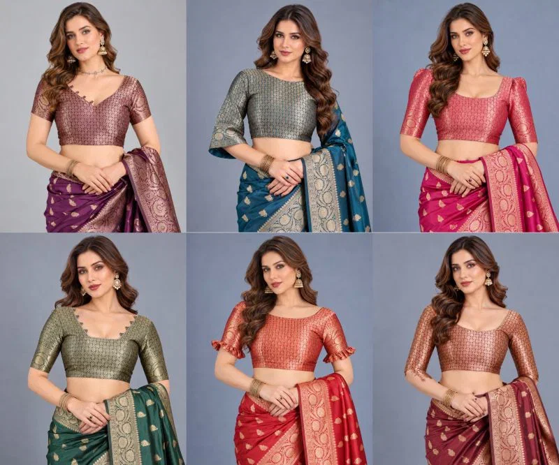 Schc Swaras L Lichi Banarasi Silk Saree Collection 8