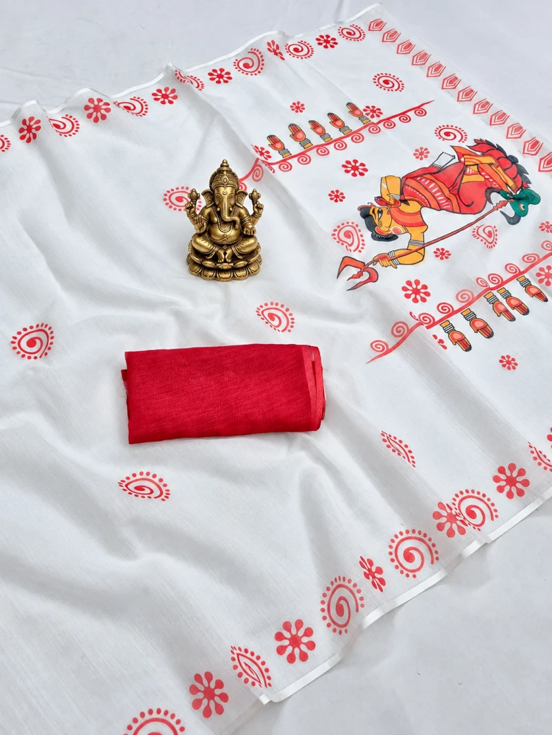 Sckr Durga Linen Festive Saree Collection 3