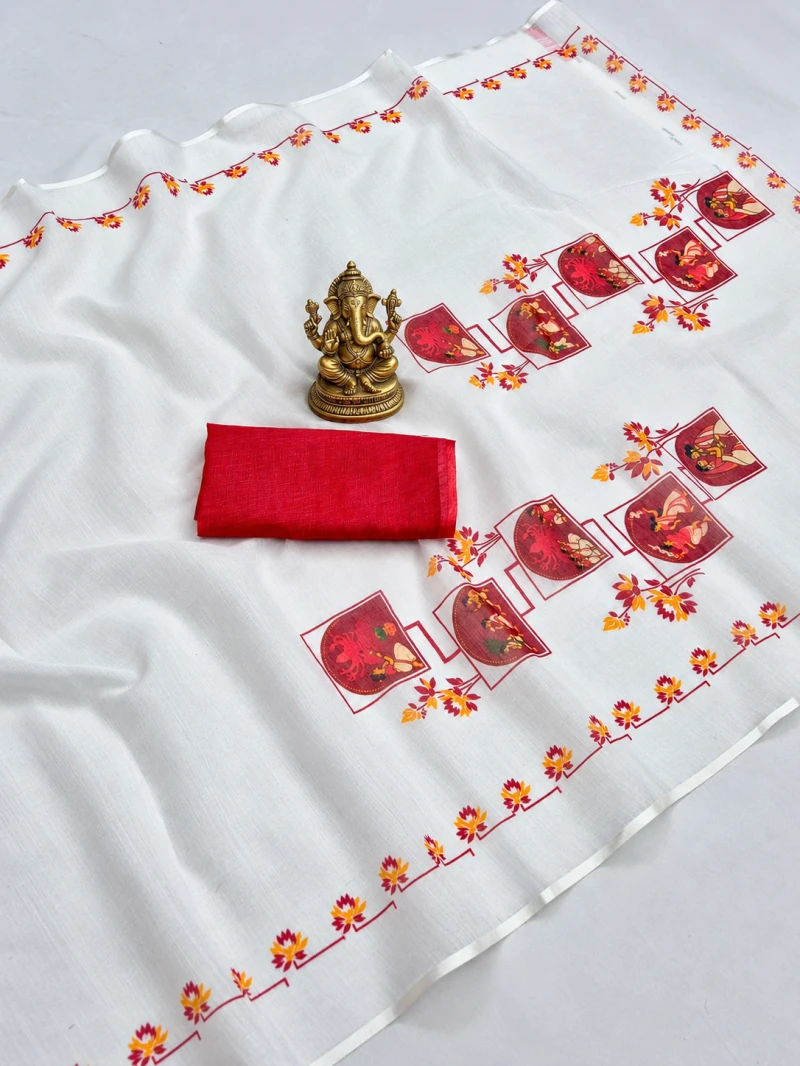 Sckr Durga Linen Festive Saree Collection 5