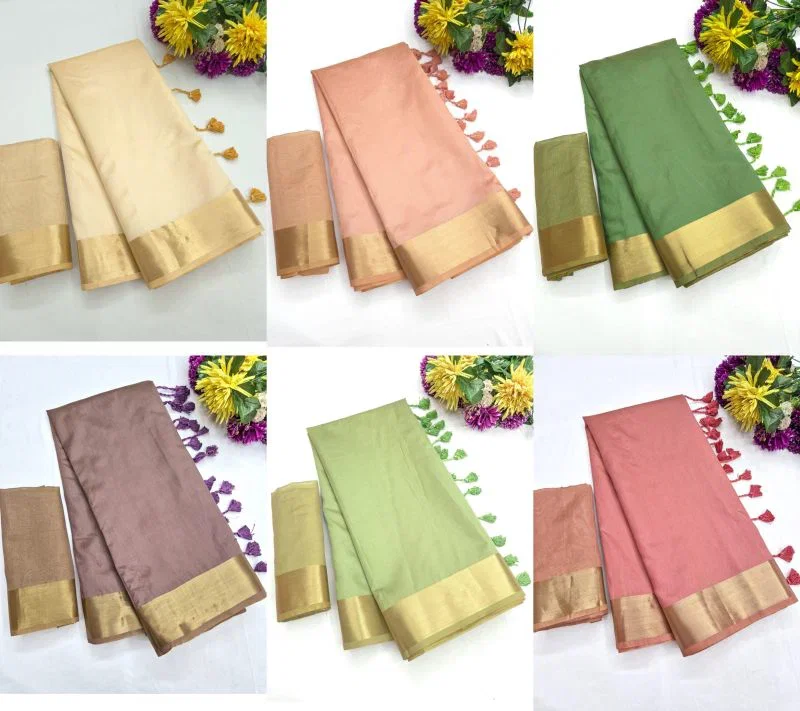 Scwt Assami Soft Assam Silk Saree Collection 8