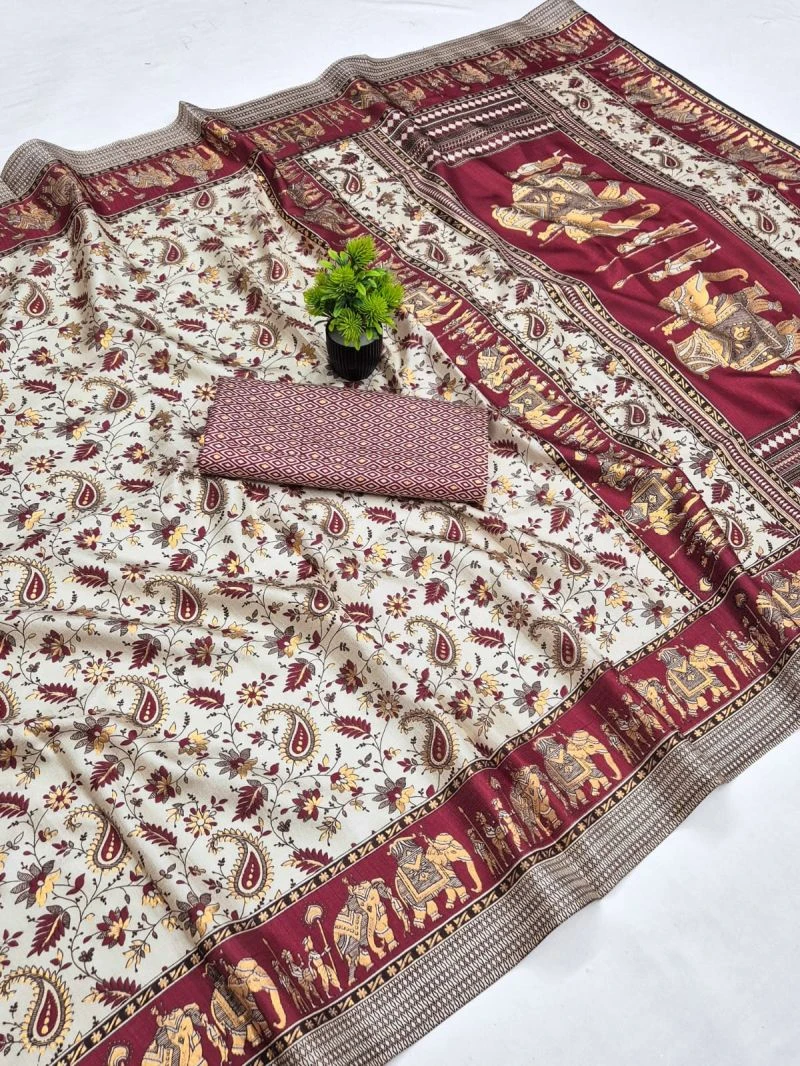 Scwt Baraat Khadi Cotton Festive Saree Collection 2