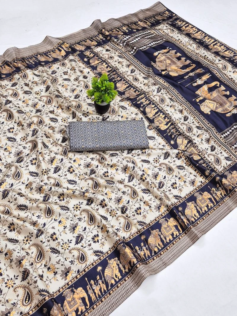 Scwt Baraat Khadi Cotton Festive Saree Collection 3
