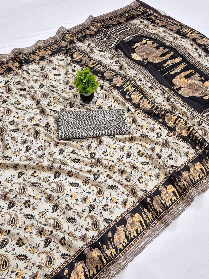 Scwt Baraat Khadi Cotton Festive Saree Collection 5