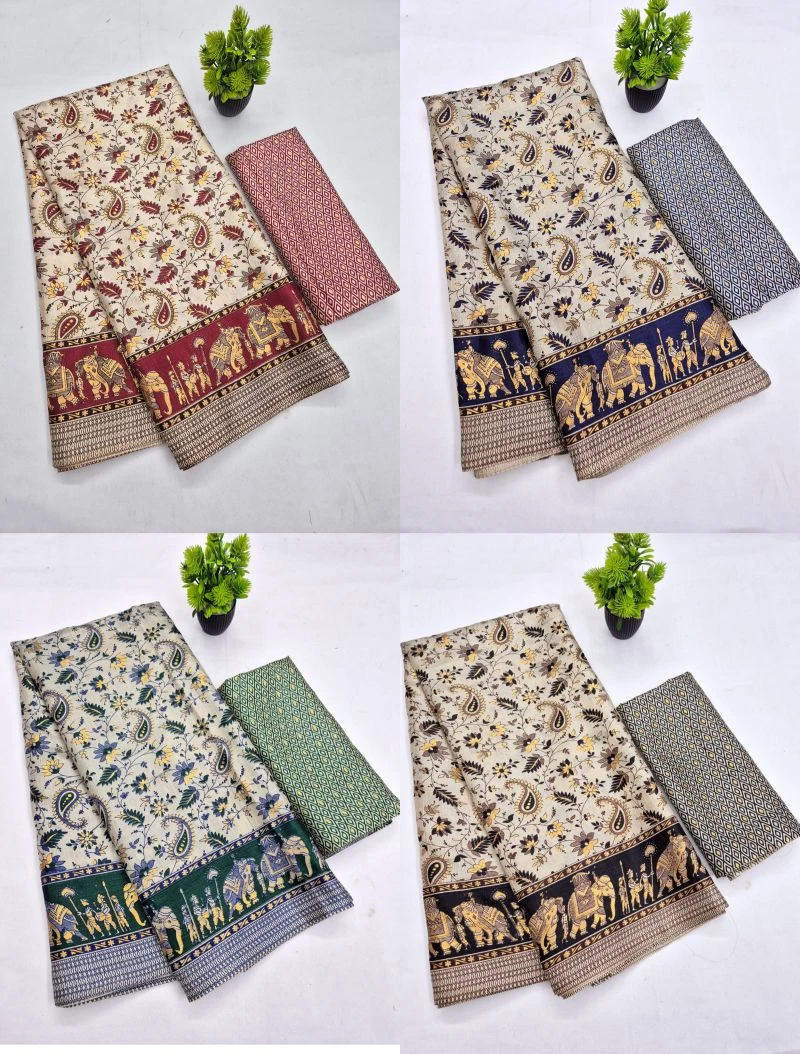 Scwt Baraat Khadi Cotton Festive Saree Collection 6