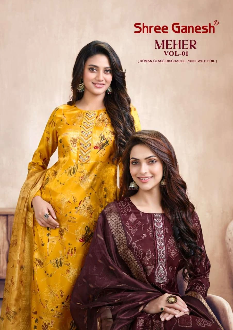 Shree Ganesh Meher Vol 1 - Readymade Dress
