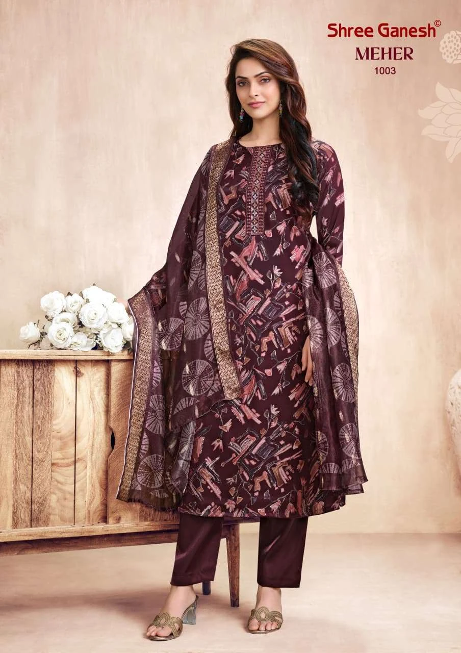 Shree Ganesh Meher Vol 1 - Readymade Dress 6