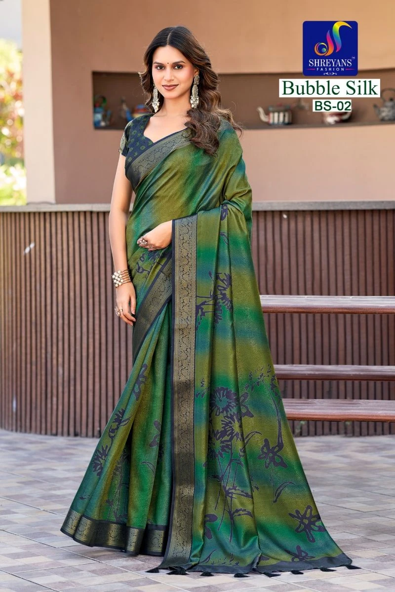 Shreyans Bubble Silk Vol 1 Cotton Silk Saree 2