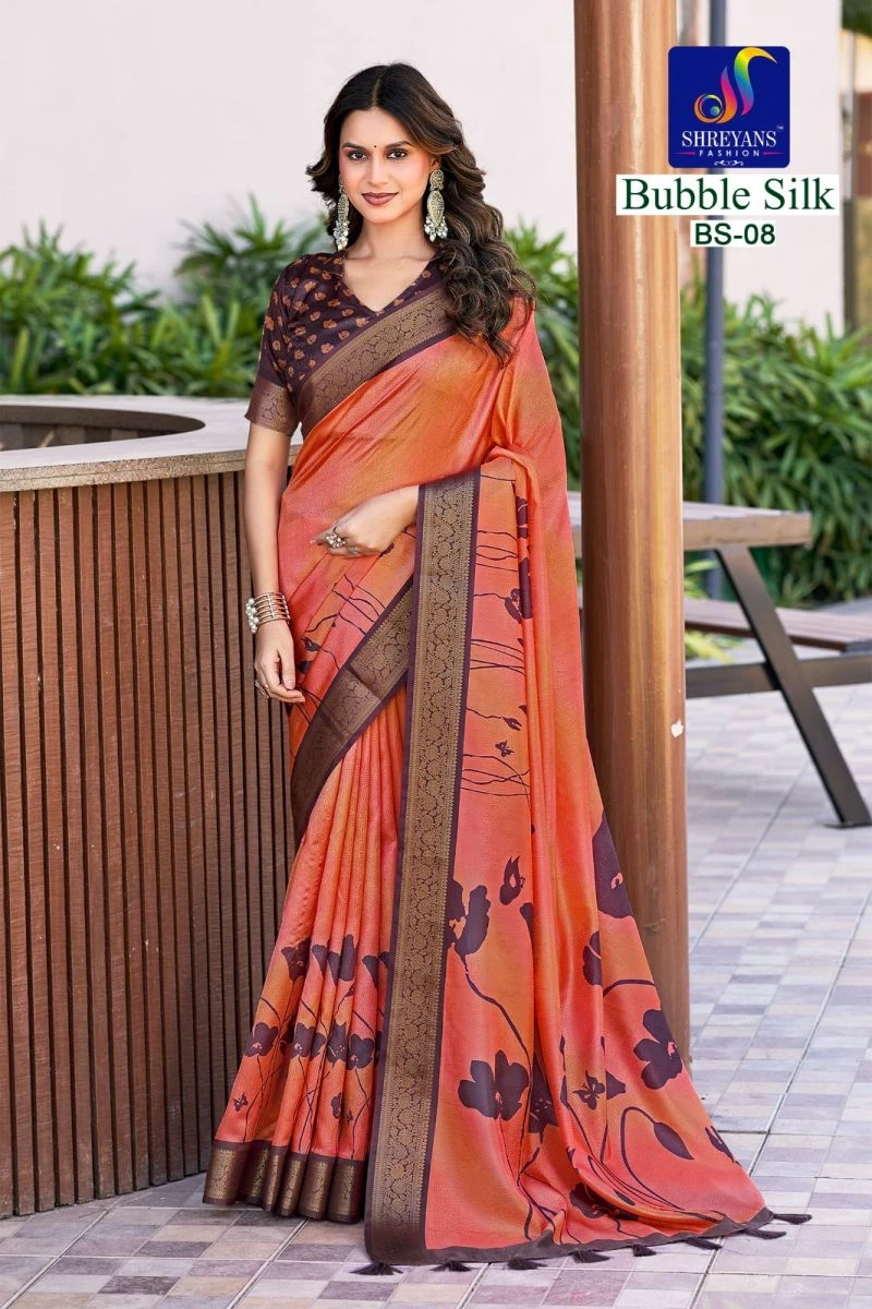 Shreyans Bubble Silk Vol 1 Cotton Silk Saree 3