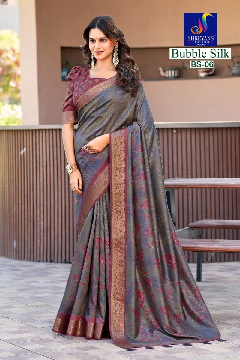 Shreyans Bubble Silk Vol 1 Cotton Silk Saree 5