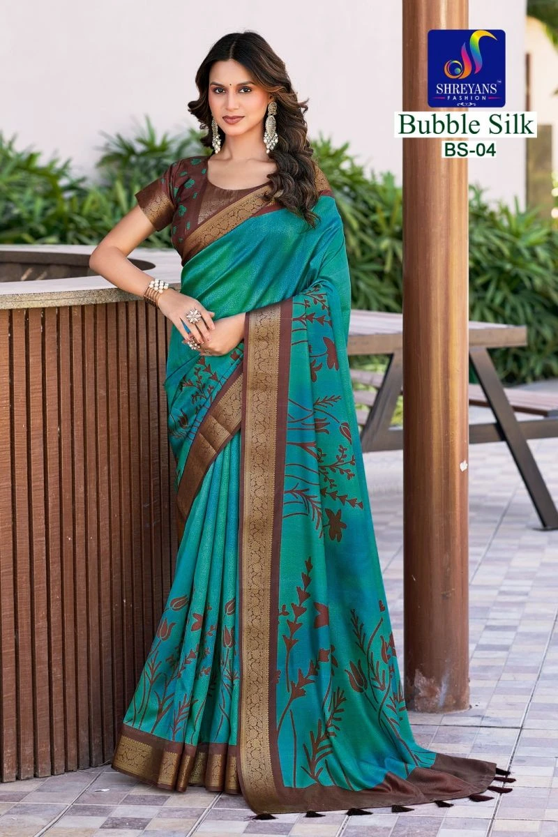 Shreyans Bubble Silk Vol 1 Cotton Silk Saree 6