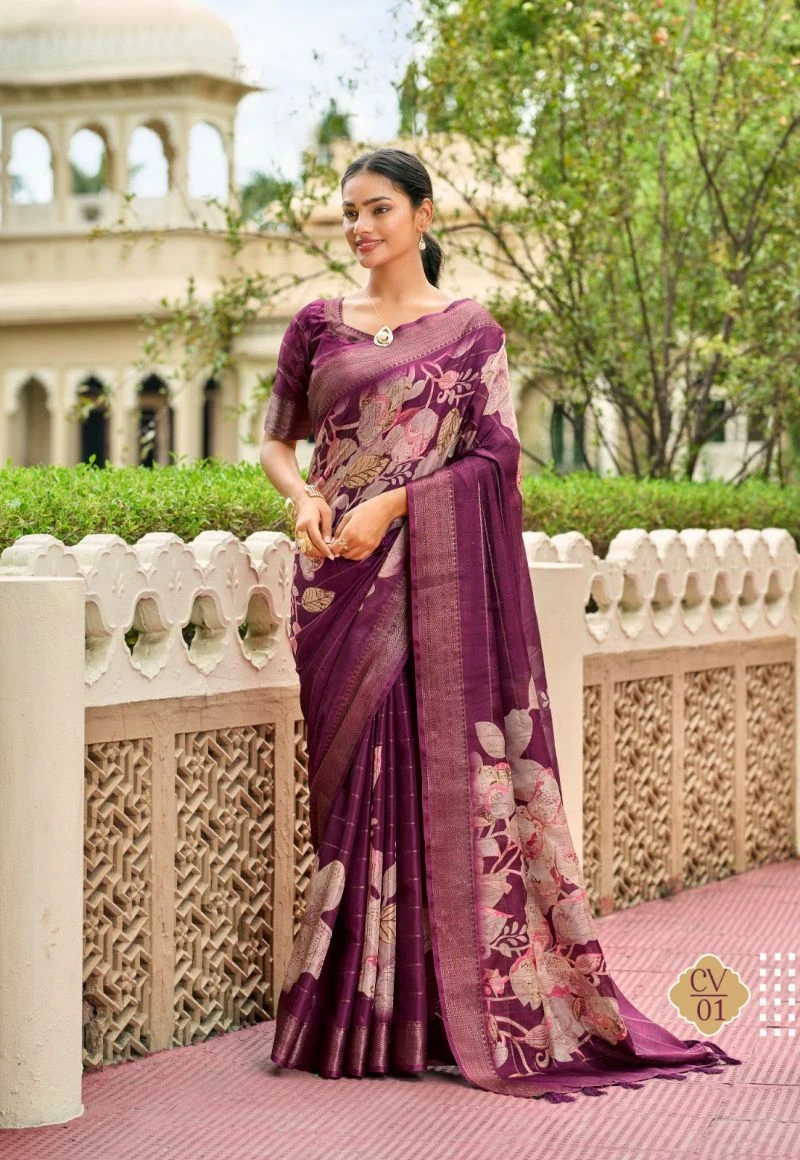 Shreyans Chinta Valley Soft Cotton Silk Printed Saree Collection 11