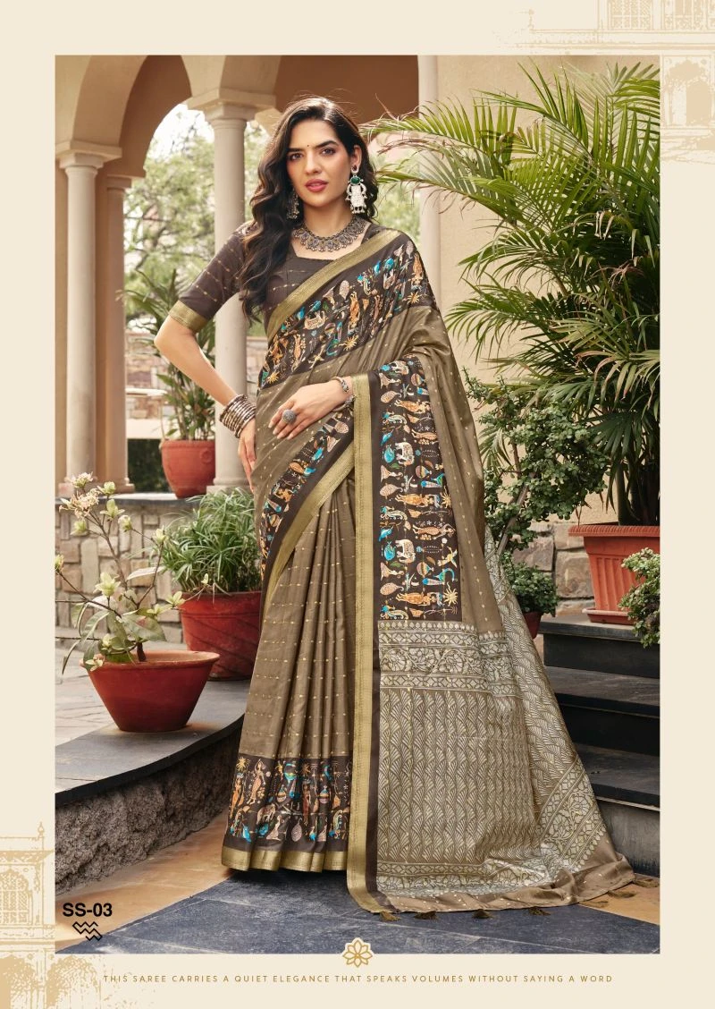 Shvetambar Sirumugai Silk Soft Silk Kalamkari Printed 12