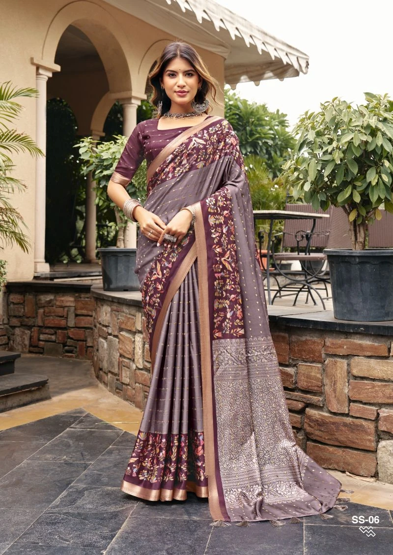 Shvetambar Sirumugai Silk Soft Silk Kalamkari Printed 6
