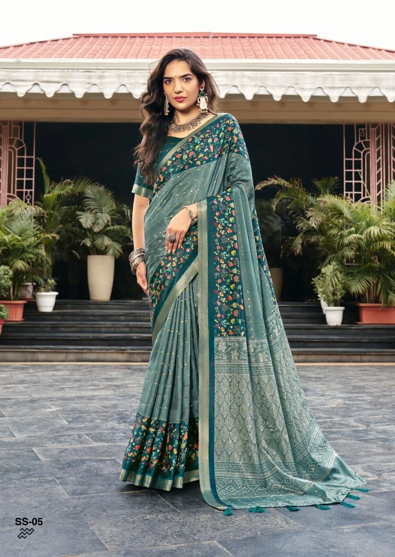 Shvetambar Sirumugai Silk Soft Silk Kalamkari Printed 7