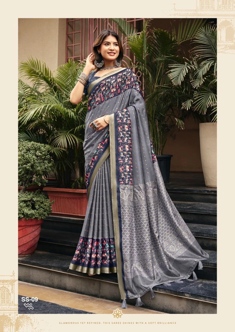 Shvetambar Sirumugai Silk Soft Silk Kalamkari Printed 9