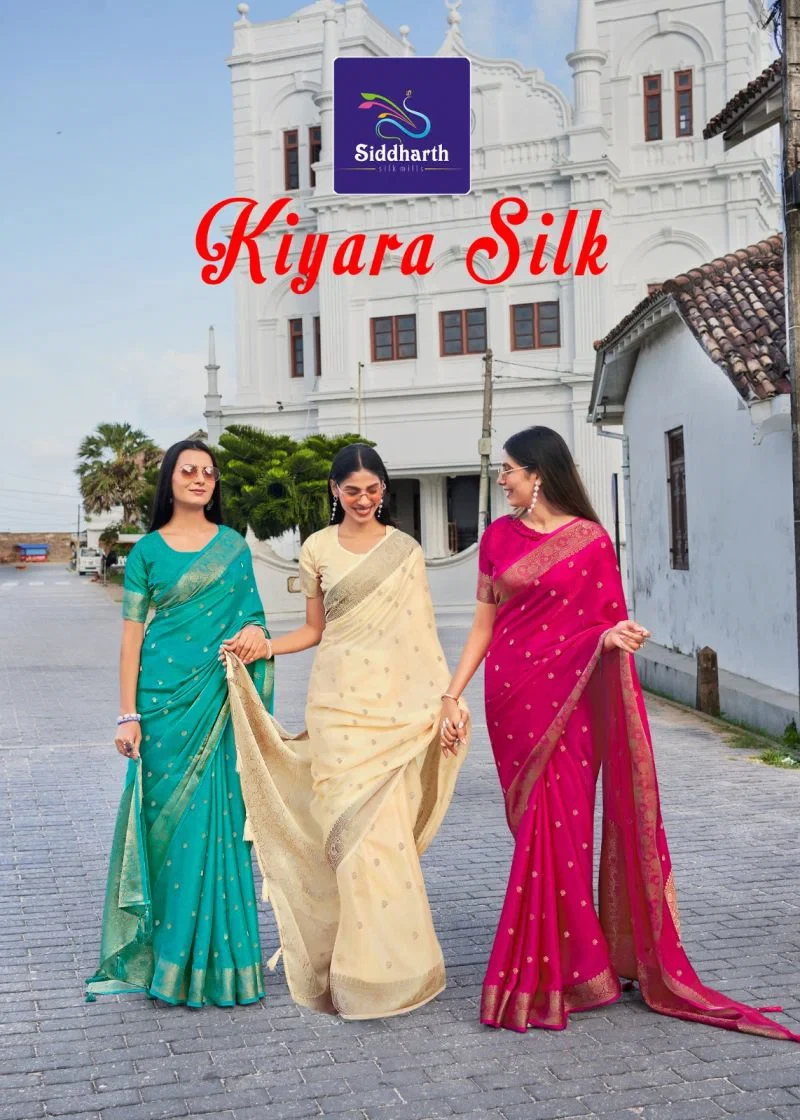 Siddharth Kiyara Silk Soft Banarasi Silk Zari Weaving Saree