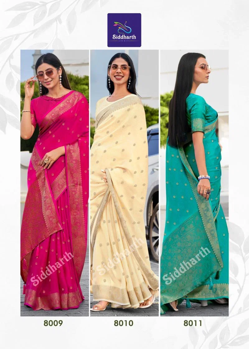 Siddharth Kiyara Silk Soft Banarasi Silk Zari Weaving Saree 9