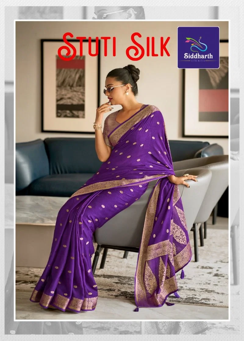 Siddharth Stuti Silk Vol 1 Banarasi Silk Zari Weaving Saree