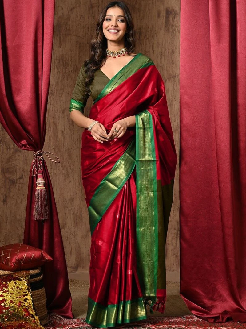 Silk Paithani Vol 2 Cotton Silk Zari Weaving Saree 8