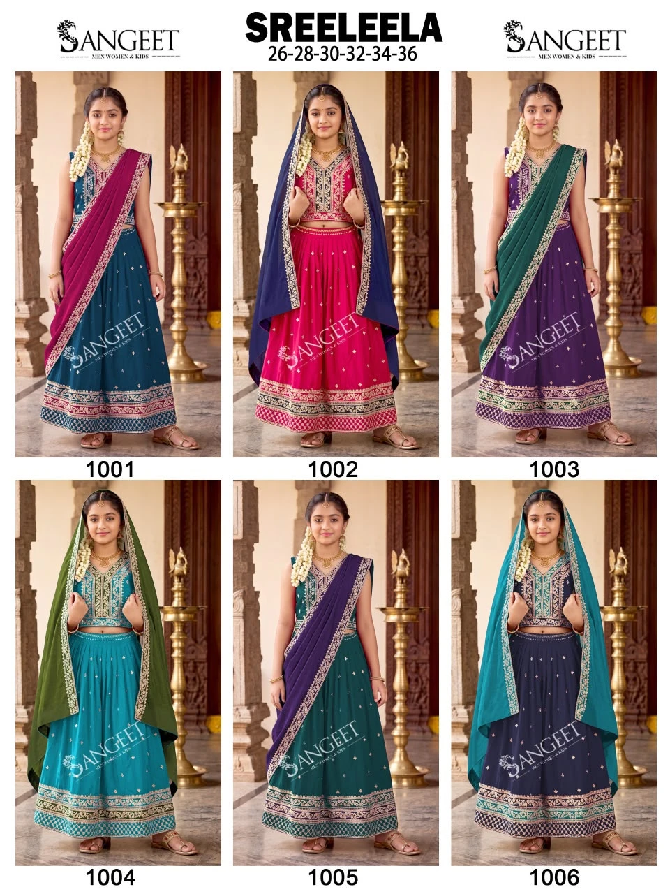 Sreeleela Vinayak Kidswear Wholesale Collection Pattu Pavadai 9