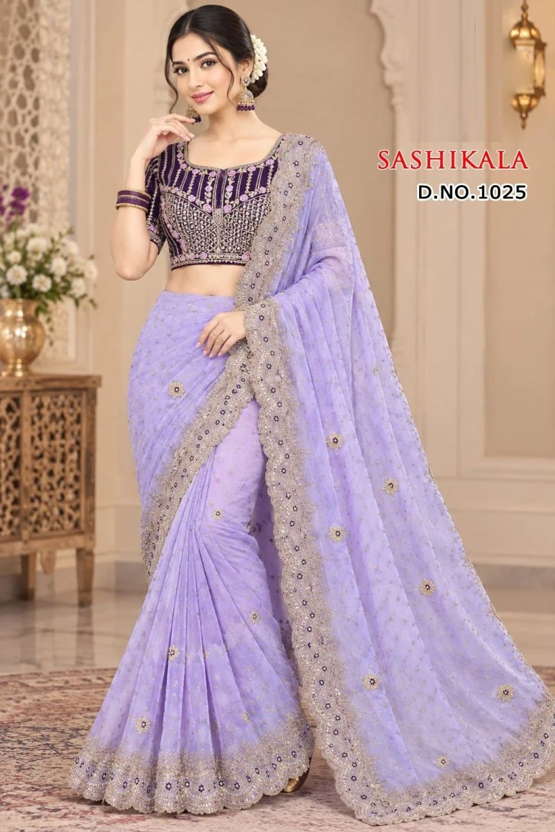 Sw Sashikala Vol 2 Moss Butti Embroidered Saree Collection 10
