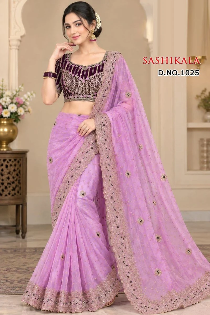 Sw Sashikala Vol 2 Moss Butti Embroidered Saree Collection 8