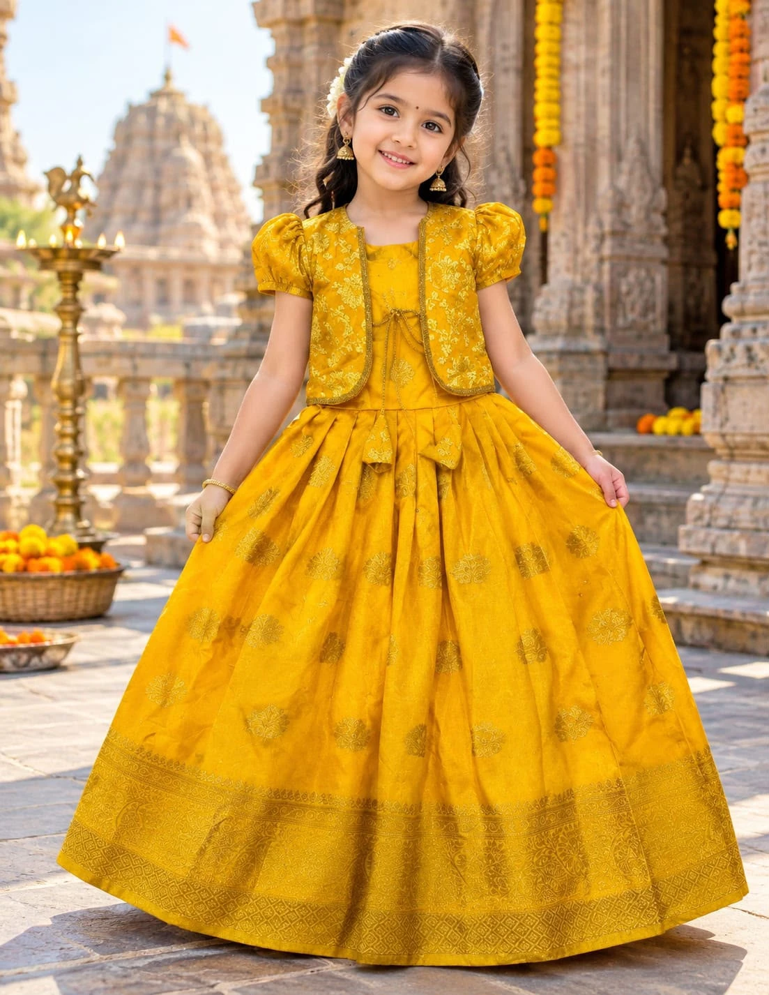 Traditional Haldi & Occasional Gown Kidswear