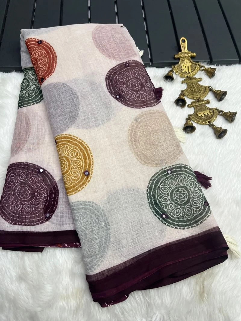 Varanasi Vol 3 Linen Silk Kalamkari Silk Saree Collection 3