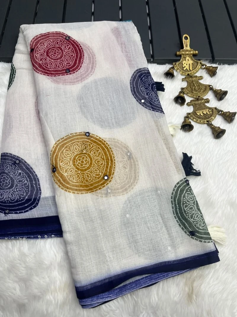 Varanasi Vol 3 Linen Silk Kalamkari Silk Saree Collection 7