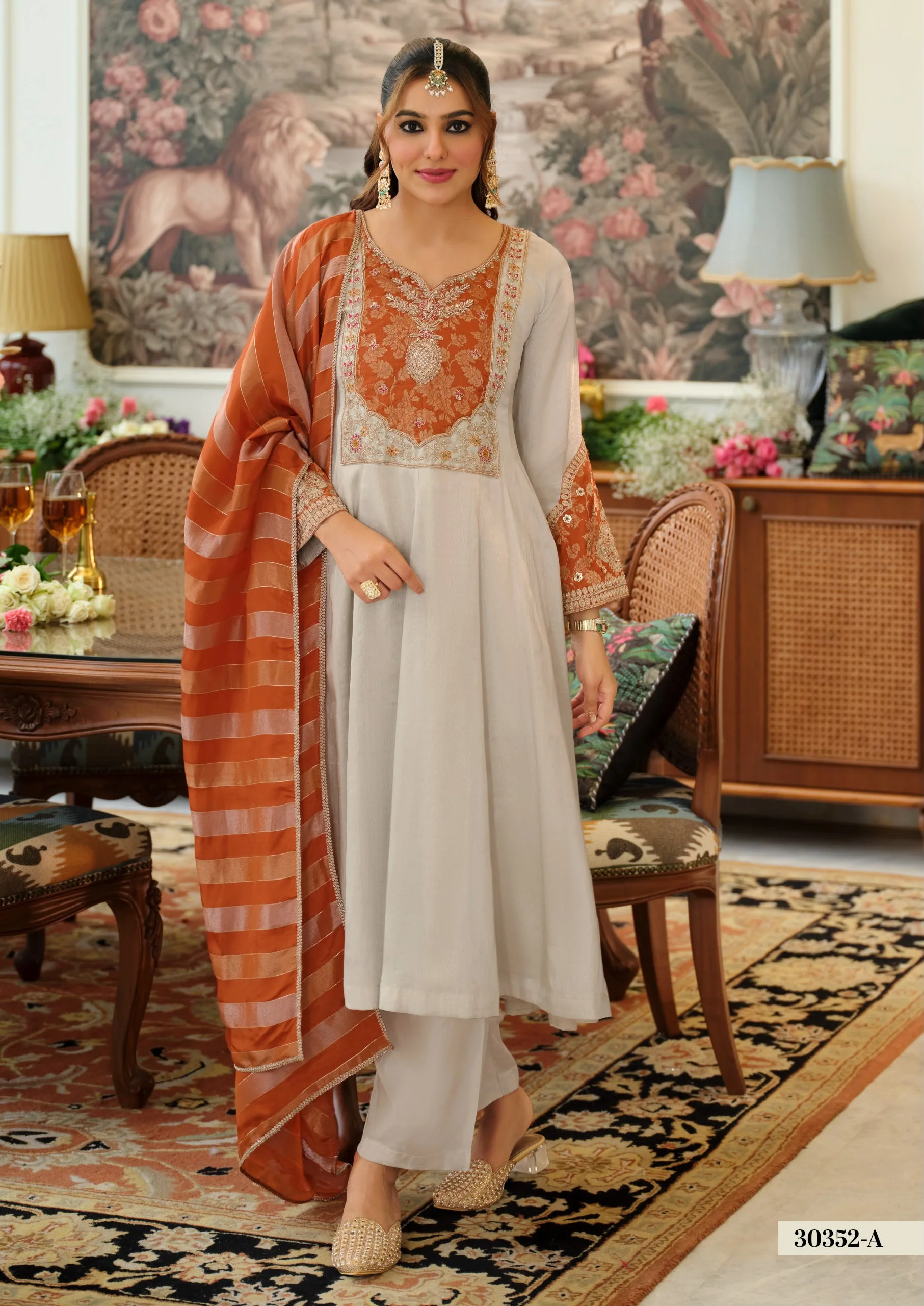Vinayak Enterprise Pure Viscose Kanjivaram Embroidery Suit 6