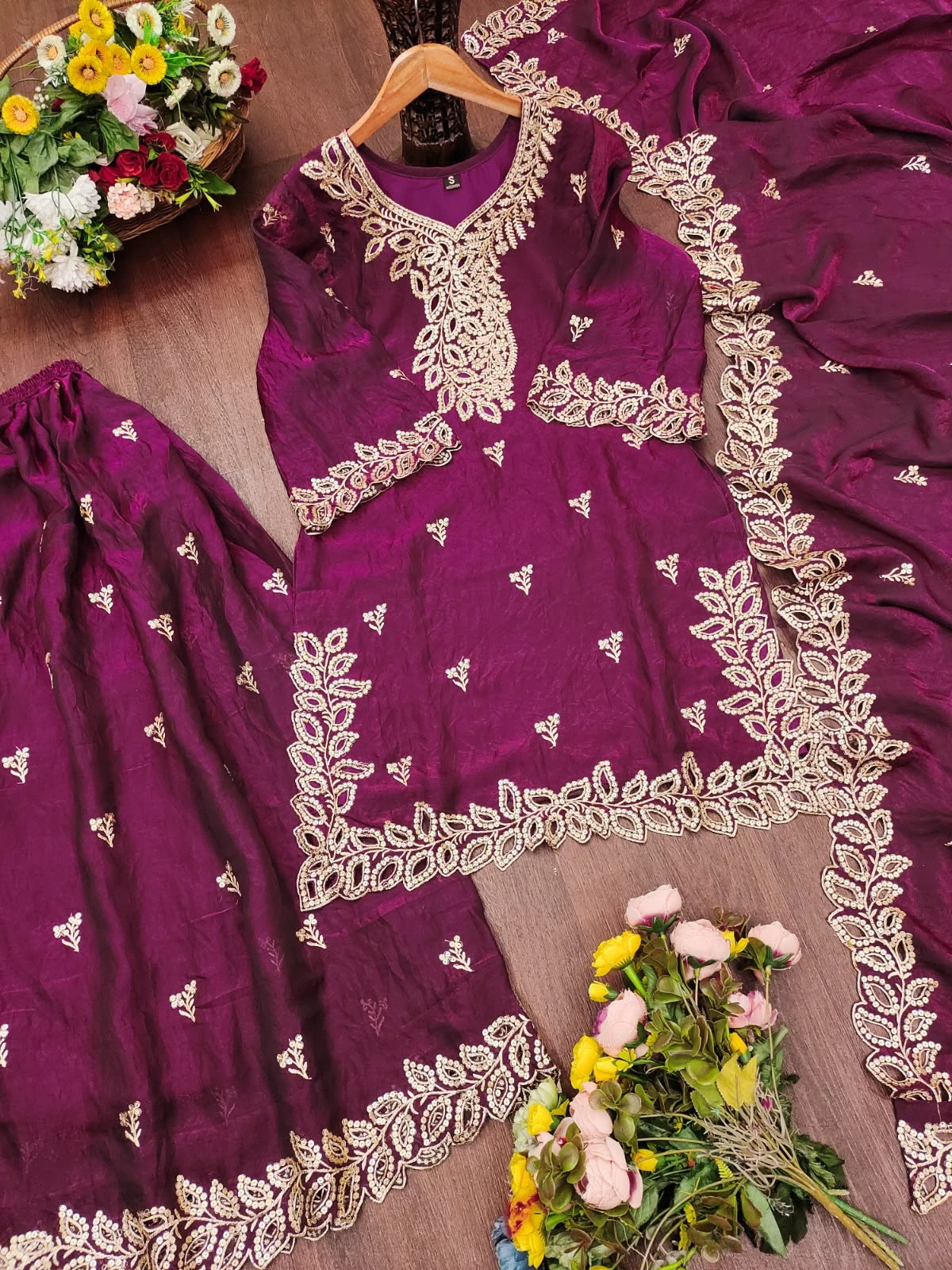 Vinayak Pakistani Designer Fendy Sharara Suit Wholesale 11