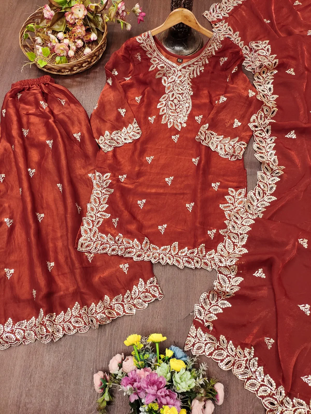 Vinayak Pakistani Designer Fendy Sharara Suit Wholesale 12