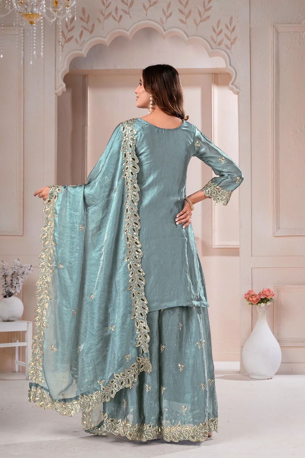 Vinayak Pakistani Designer Fendy Sharara Suit Wholesale 20